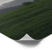 Baum bei Sonnenaufgang Poster (Ecke)