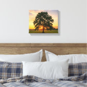 Baum bei Sonnenuntergang Leinwanddruck (Insitu (Schlafzimmer))