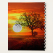 Baum bei Sonnenuntergang Planer (Rückseite)
