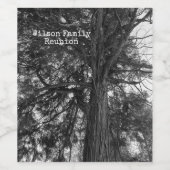 Baum bei Yosemite Weinetikett (Einzelnes Label)