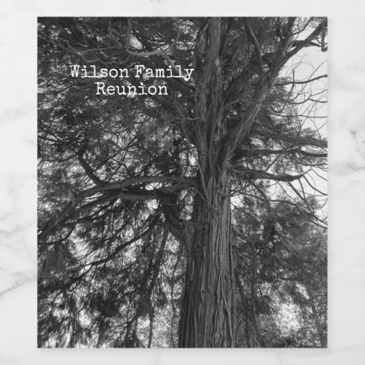 Baum bei Yosemite Weinetikett (Einzelnes Label)