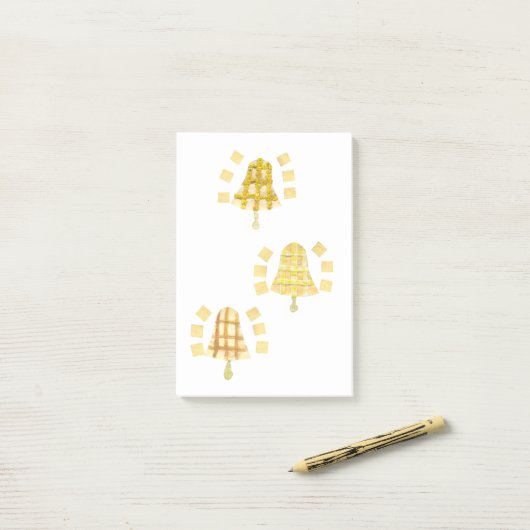 Baum-Bell-Post-Itanmerkungen Post-it Klebezettel (Auf Schreibtisch)