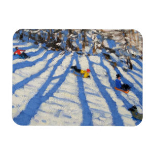 Baum beschattet Morzine Magnet