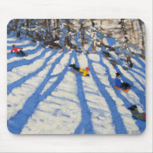 Baum beschattet Morzine Mousepad