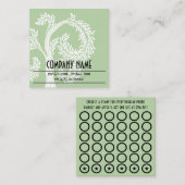 Baum-Briefmarkenkarte Treuekarte (Vorne/Hinten)