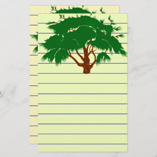 Baum Briefpapier (Vorne/Hinten)