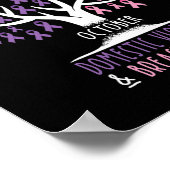 Baum - Brustkrebs und Gewalt im Haushalt Poster (Ecke)