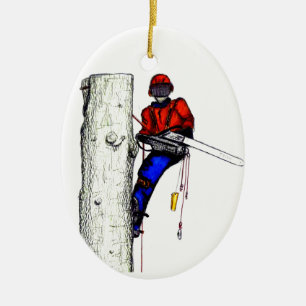 Baum-Chirurg-Baumzüchter an Arbeitsgeschenk Keramikornament