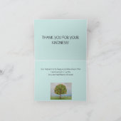 Baum Dankeskarte (Innenseite)