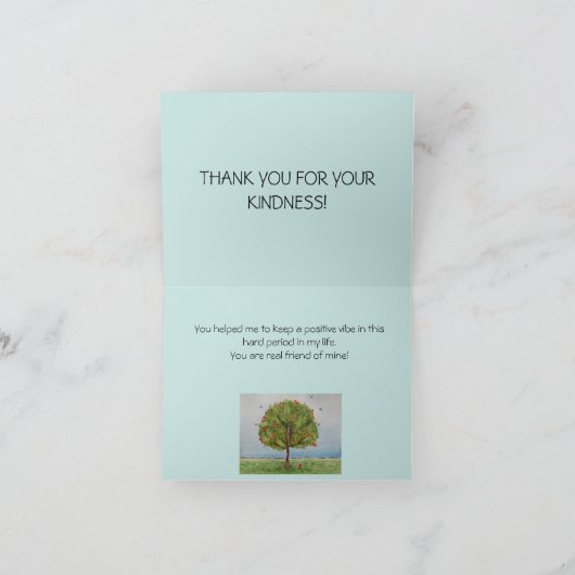 Baum Dankeskarte (Innenseite)