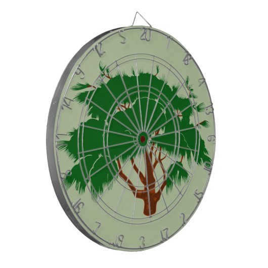 Baum Dartscheibe (Vorderseite Links)
