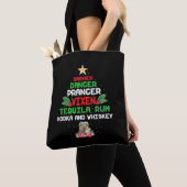 Baum-Dasher-Tänzer-Prancer-Vixen-Tequila-Whisky Tasche (Von Nahem)
