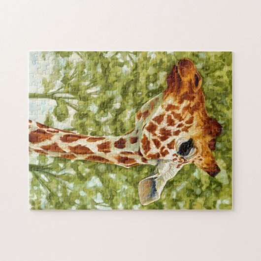 Baum-Deckel - Giraffe Puzzle (Horizontal)
