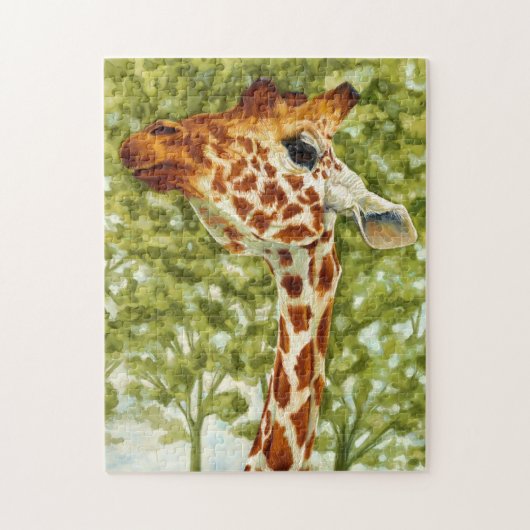 Baum-Deckel - Giraffe Puzzle (Vertikal)