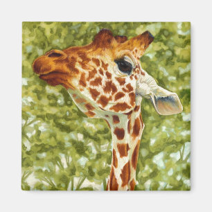Baum-Deckel - Giraffen-Magnet Magnet