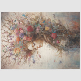 Baum-Dekoupage Seidenpapier