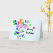 Baum der Balloons von Geburtstag Karte (Gelbe Blume)