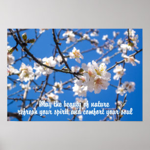 Baum der Blumen Inspirationsposter Poster
