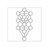 Baum der Briefmarke Gummistempel (Prägung)