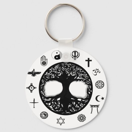 Baum der Einheit Schlüsselanhänger (Vorderseite)