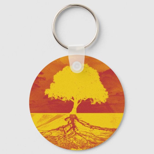 Baum der Entspannung Schlüsselanhänger (Vorderseite)