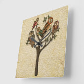 Baum der Eulen Wanduhr (Winkel)