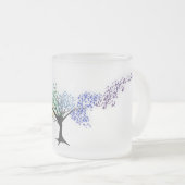 Baum der farbigen Schmetterlinge Mattglastasse (VorderseiteRechts)