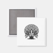 Baum der Flügel Magnet  (Vorderseite/Rückseite)