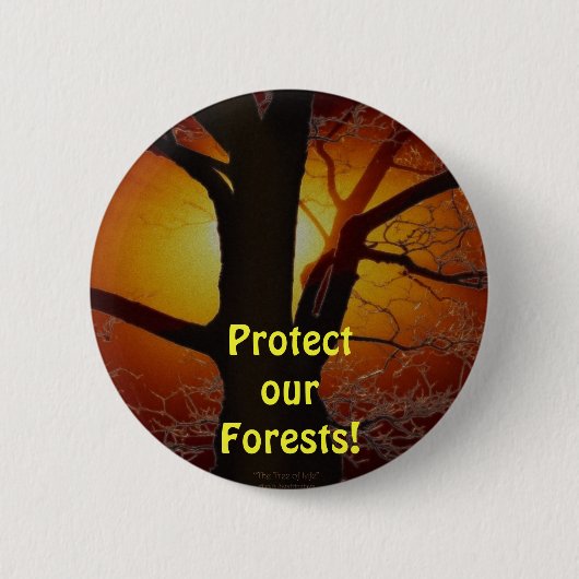 BAUM der Geschenkserie "LIFE Earth Day" Button (Vorderseite)