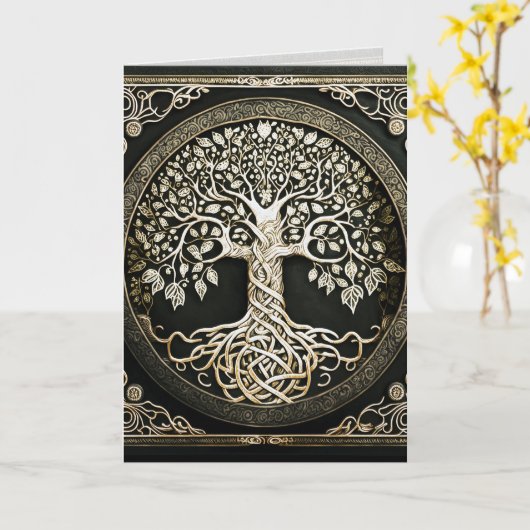 Baum der Grafikkarte des Lebens Karte (Gelbe Blume)