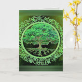 Baum der grünen Grafikkarte Karte (Gelbe Blume)