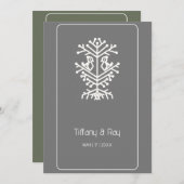 Baum der Hochzeit Einladung (Vorne/Hinten)