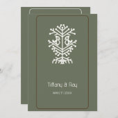 Baum der Hochzeit Einladung (Vorne/Hinten)