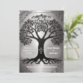 Baum der Hochzeit Einladung (Stehend Vorderseite)