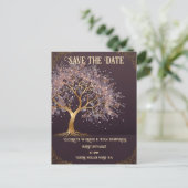 Baum der Hochzeit Postkarte (Stehend Vorderseite)