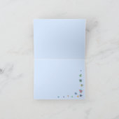 Baum der Leben-Baby-Benennung danken Ihnen zu Dankeskarte (Innenseite)