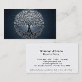 Baum der Leben-blauer Himmel-friedlichen Nacht Visitenkarte (Vorne/Hinten)