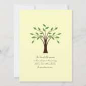 Baum der Leben-einfachen symbolischen Einladung (Rückseite)