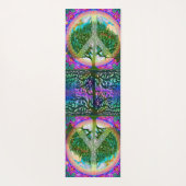 Baum der Leben-Friedenssymbol Namaste Yoga-Matte Yogamatte (Rückseite)