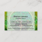 Baum der Leben-Gesundheit und des Wohlstandes Visitenkarte (Rückseite)