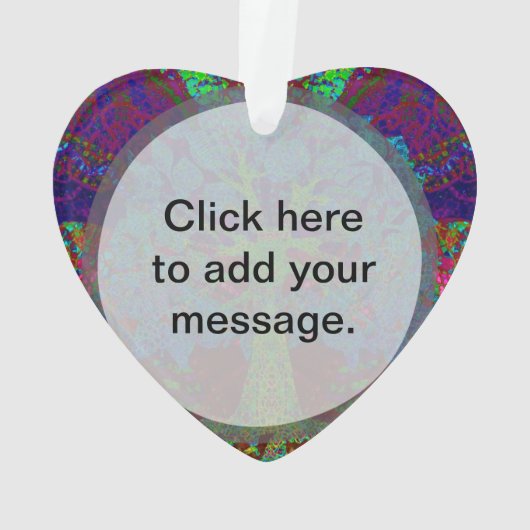 Baum der Leben-grenzenlosen Begeisterung Ornament (Rückseite)