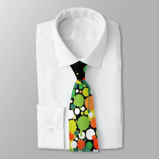 Baum der Leben Grün-Krawatte - auf Schwarzem Krawatte (Gebunden)