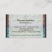 Baum der Leben-Herzen und der Liebe Visitenkarte (Rückseite)