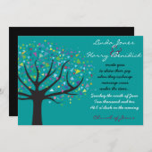Baum der Leben-Hochzeits-Einladungs-Verlobung Einladung (Vorne/Hinten)