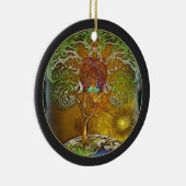 Baum der Leben-Illustration Keramikornament (Rechts)