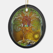Baum der Leben-Illustration Keramikornament (Links)