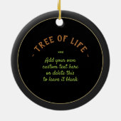 Baum der Leben-Illustration Keramikornament (Hinten)