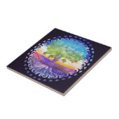 Baum der Leben-Liebe, Frieden, Balance Fliese (Seite)