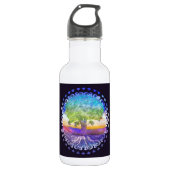 Baum der Leben-Liebe, Frieden, Balance Trinkflasche (Vorderseite)