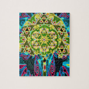 Baum der Leben-Mandala durch Amelia Carrie Puzzle